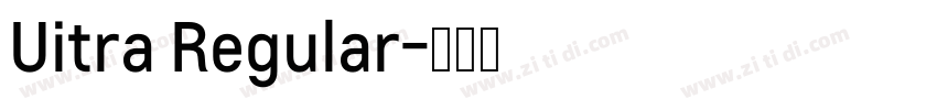 Uitra Regular字体转换